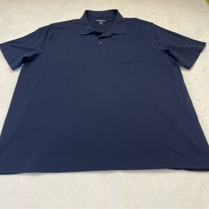 CROFT & BARROW MENS POLO SHIRT SIZE XXL BLUE